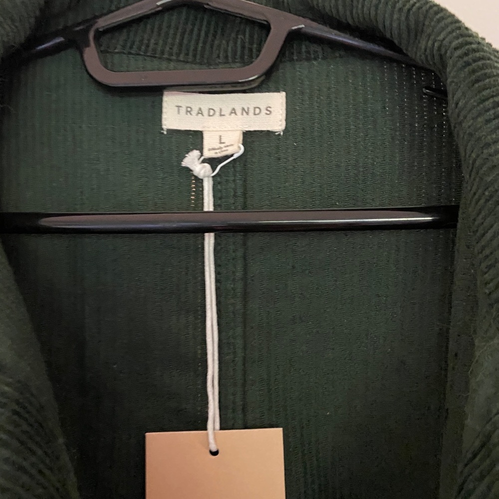tradlands forest green corduroy chore coat - Picture 3 of 4